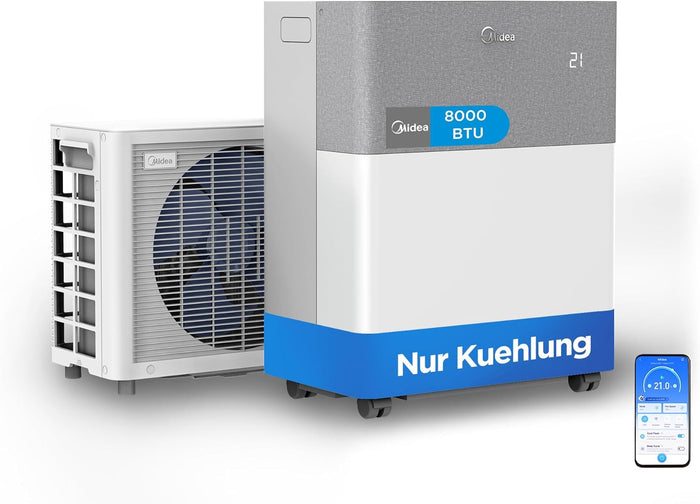 Midea PortaSplit Cool mobile Split-Klimaanlage, nur Kühlen, 8.000 BTU (2,35 kW), A++